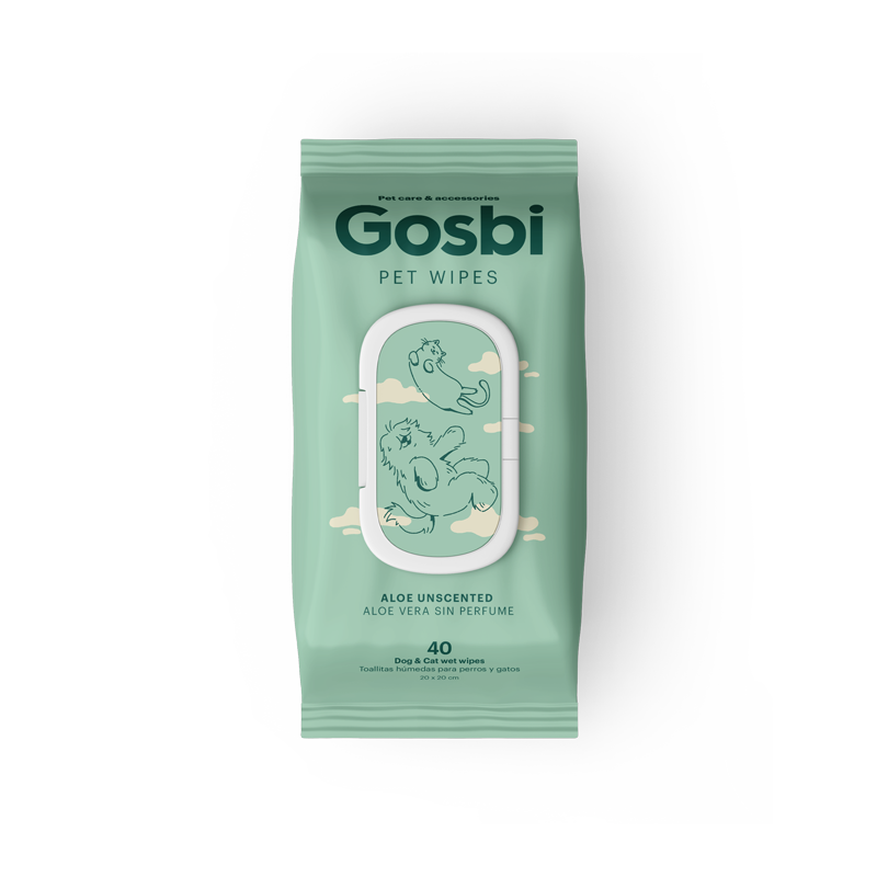 Gosbi Wellsbi vlhčené ubrousky s Aloe Vera bez parfemace